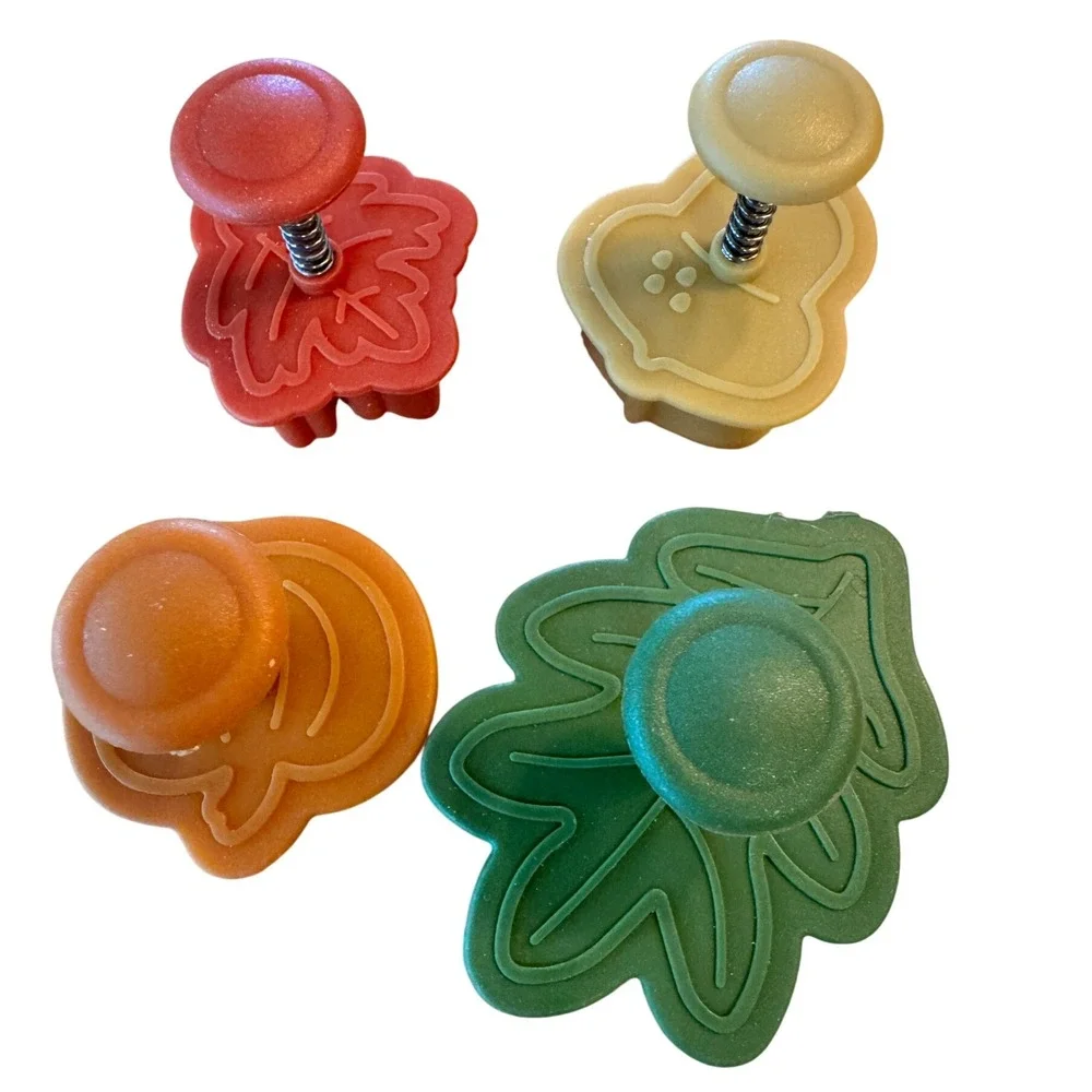 Cookie Presses‎ 4 Vintage Fall Themed utensil retro seasonal autumn baking